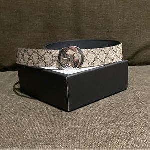 Reversible gucci belt